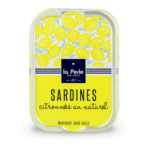 Sardines citronnées au naturel bio - La Perle des dieux - enboite.ch