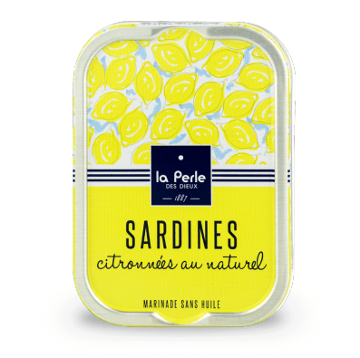 Sardines citronnées au naturel bio - La Perle des dieux - enboite.ch
