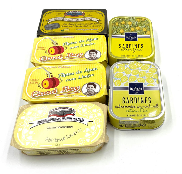 Sardines et filets de thon à l'huile d'olive et citron - enboite.ch - enboite.ch