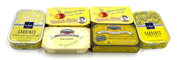 Sardines et filets de thon à l'huile d'olive et citron - enboite.ch - enboite.ch