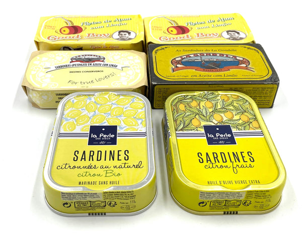 Sardines et filets de thon à l'huile d'olive et citron - enboite.ch - enboite.ch