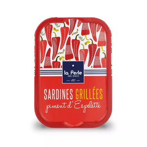 Sardines grillées et piment d'Espelette - La Perle des dieux - enboite.ch