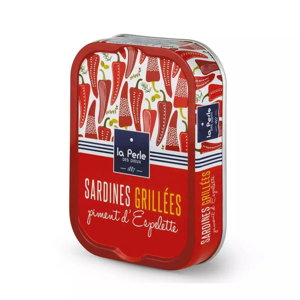 Sardines grillées et piment d'Espelette - La Perle des dieux - enboite.ch