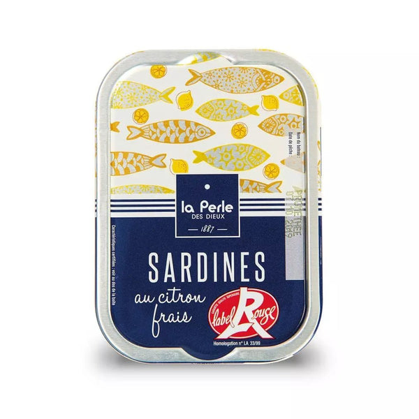 Sardines Label Rouge au citron - La Perle des dieux - enboite.ch