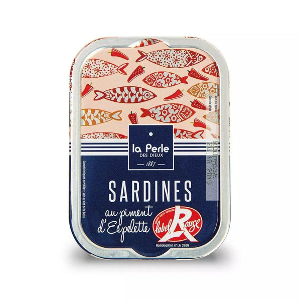 Sardines Label Rouge au piment d'Espelette - La Perle des dieux - enboite.ch