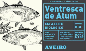 Ventrèche de thon à l'huile d'olive biologique - Aveiro Tuna - enboite.ch